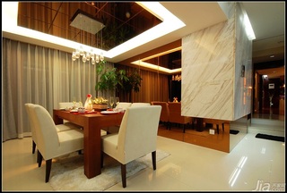 中式风格公寓大气原木色豪华型140平米以上餐厅餐桌效果图