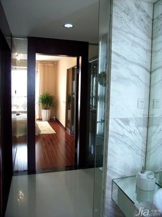 中式风格公寓大气原木色豪华型140平米以上主卫过道洗手台效果图