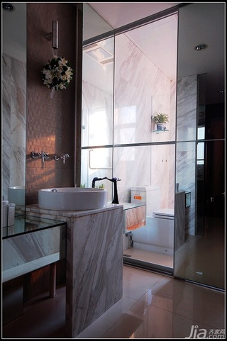中式风格公寓大气原木色豪华型140平米以上浴缸效果图
