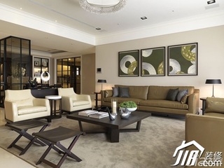 简约风格四房以上大气富裕型客厅沙发背景墙沙发效果图