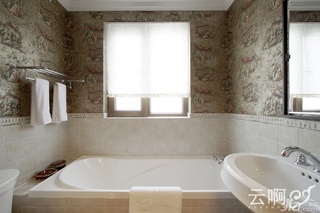 美式乡村风格别墅唯美富裕型浴缸图片
