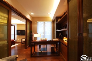 新古典风格三居室简洁富裕型书房书桌效果图