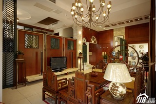 混搭风格别墅古典富裕型客厅沙发效果图