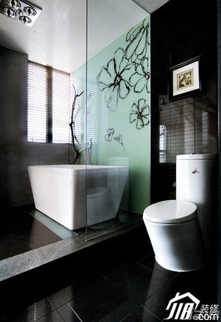 简约风格复式大气白色富裕型卫生间浴室柜图片