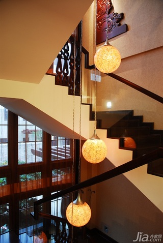 欧式风格别墅奢华豪华型140平米以上楼梯灯具图片