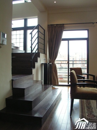 别墅温馨豪华型140平米以上楼梯地毯效果图