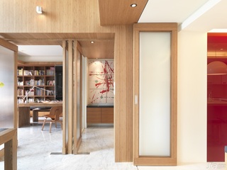 简约风格别墅大气冷色调豪华型140平米以上走廊设计图