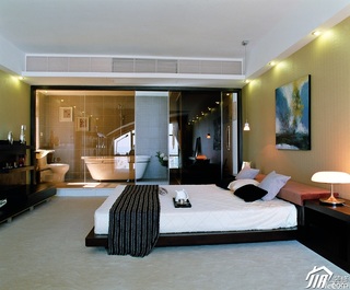 新古典风格复式稳重豪华型140平米以上卧室床效果图