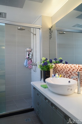 简约风格公寓富裕型卫生间浴室柜图片