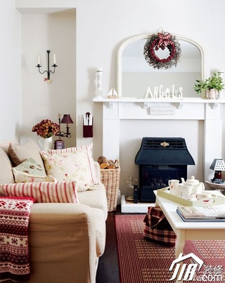 混搭风格小户型舒适经济型客厅沙发图片