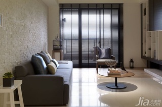 日式风格三居室简洁咖啡色富裕型140平米以上客厅沙发效果图