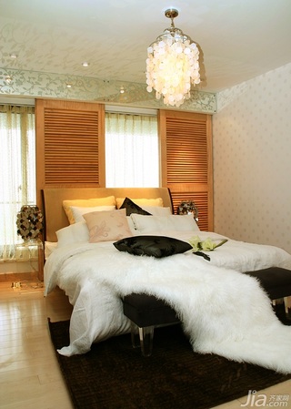 简约风格复式舒适豪华型卧室床图片