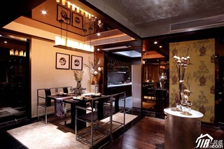 欧式风格三居室艺术豪华型餐厅餐桌效果图
