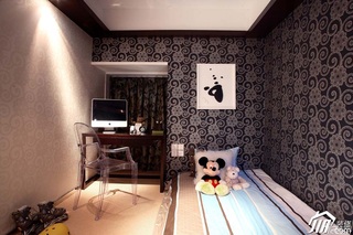 欧式风格三居室艺术豪华型儿童房床图片