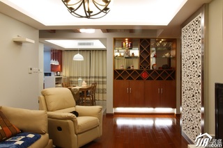 宜家风格公寓时尚富裕型客厅客厅隔断沙发效果图