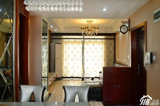欧式风格公寓时尚富裕型窗帘婚房设计图