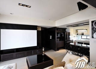 中式风格公寓简洁富裕型90平米客厅茶几图片