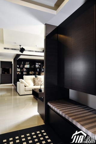 中式风格公寓富裕型90平米玄关设计图