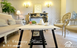 公寓小清新富裕型130平米客厅沙发图片