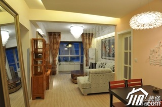 混搭风格二居室舒适富裕型80平米餐厅沙发效果图