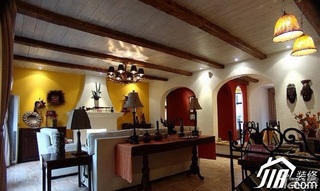 地中海风格三居室古典富裕型客厅灯具图片