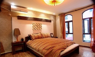 地中海风格三居室古典富裕型卧室卧室背景墙床图片