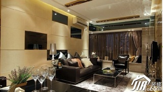 简约风格二居室舒适冷色调富裕型客厅沙发背景墙沙发效果图