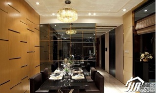 简约风格二居室舒适冷色调富裕型餐厅餐厅背景墙餐桌效果图
