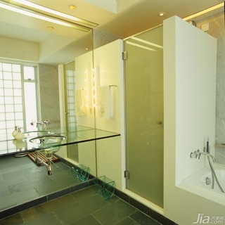 简约风格二居室大气米色3万-5万卫生间洗手台效果图
