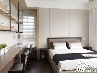 简约风格三居室简洁豪华型卧室床图片