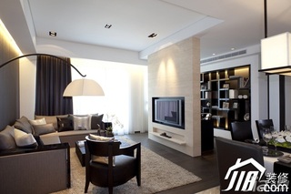 简约风格公寓简洁豪华型客厅隔断沙发效果图