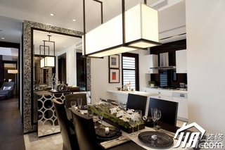 简约风格公寓简洁豪华型餐厅餐桌图片