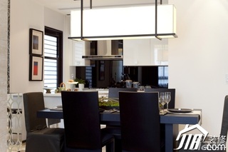 简约风格公寓简洁豪华型餐厅餐桌效果图