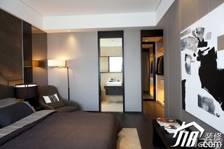 简约风格公寓稳重豪华型卧室床图片