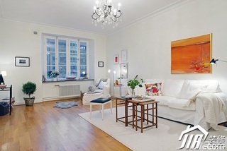 公寓简洁白色经济型90平米客厅沙发背景墙沙发图片