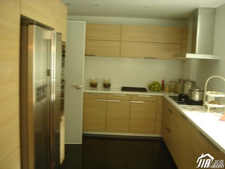 简欧风格公寓实用富裕型厨房橱柜订做