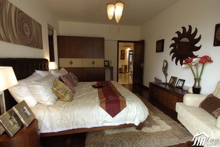 欧式风格三居室舒适15-20万卧室卧室背景墙床效果图