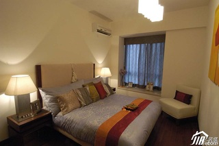 欧式风格三居室舒适15-20万卧室床图片