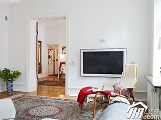 北欧风格公寓简洁经济型100平米客厅装潢