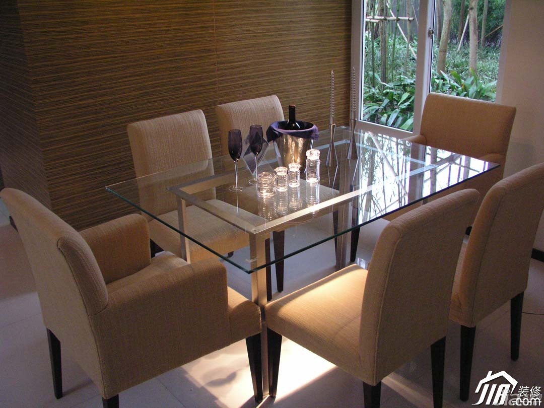 简约风格,富裕型装修,三居室装修,餐厅,餐桌,灯具,简约