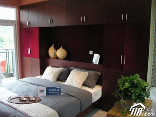 简约风格三居室舒适富裕型卧室床效果图