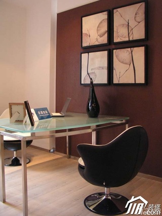 简约风格公寓简洁富裕型书房书桌效果图