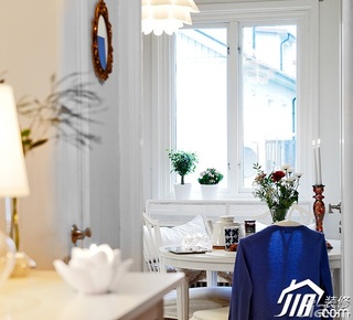 北欧风格一居室简洁白色经济型70平米设计图纸