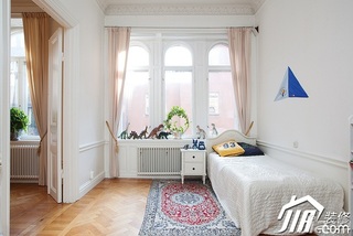 混搭风格公寓简洁白色豪华型儿童房儿童床效果图