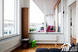 混搭风格公寓简洁白色经济型120平米工作区设计图纸