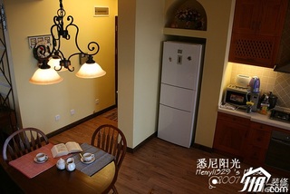 田园风格别墅唯美富裕型厨房走廊灯具图片