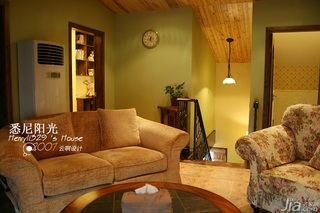 田园风格别墅唯美富裕型客厅沙发图片