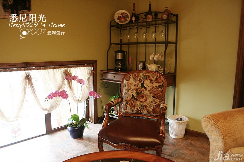 唯美,田园风格,富裕型装修,别墅装修,休息室,阁楼,灯具,沙发