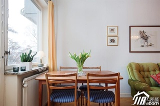 北欧风格小户型原木色经济型窗户图片