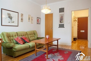 北欧风格小户型经济型沙发背景墙沙发图片
